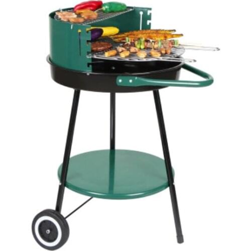 Simple trolley grill, household barbecue multi-function grill, leisure picnic mobile grill