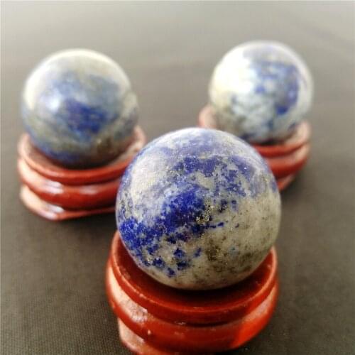 10-20MM Drop Shipping Natural Lapis Lazuli Stone Ball Blue Quartz Crystal Sphere Stone Healing Decor Natural Stones and Minerals