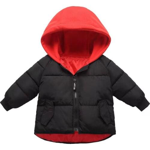 New Fashion Winter Boys Girls Warm Outerwear Children Down & Parkas 2 Style 8 Colors Hooded Coats For Girls Boys Parkas Outwear