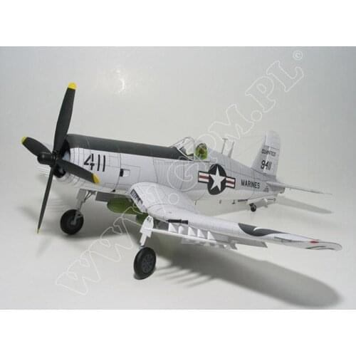 1:33 Scale American AU- 1 pirates carrier-based fighter Paper model kit