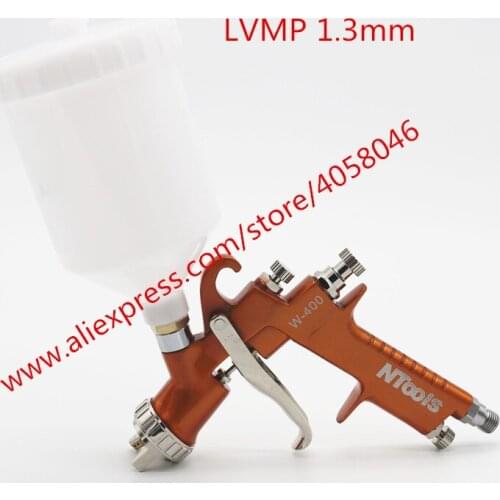 W-400 LVMP high quality HVLP air spray gun gravity feed stainless steel 600ml cup Car Environmental Spray gun Lacquer gun