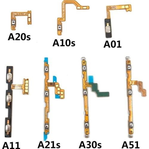 50Pcs Power Volume Button Flex For Samsung A01 A11 A21 A31 A41 A10S A20S A30S A51 A71 A10 A20 A30 A40 A50 A60 A70 A50S A70S A920
