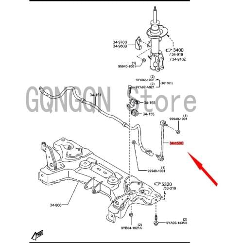 CAR Stabilizer Ball Head Front Link For dMo nd eoF ies ta Rear Parallel Rod Head Stabilizer Link Rod Tie Rod Head