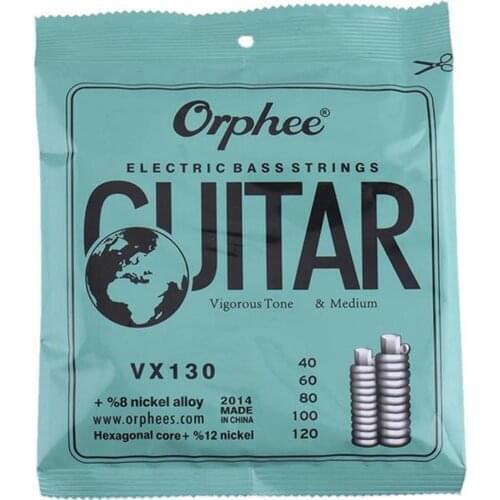 Orphee VX120/130/140 4/5/6 Bass Strings Electric Bass Strings Hexagonal Carbon Steel Nickel Alloy Wire Guitar Bass Accessories