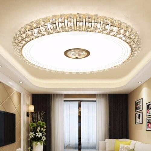 Free Shipping Modern Crystal Ceiling Camp Beside Lamp For Living Room Simple Light Luxury Bedroom Light Led Household Room Lamp