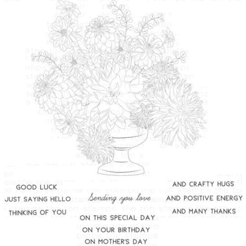 Flower Clear Stamp Or stamp for DIY Scrapbooking/Card Making/Kids Fun Decoration Supplies A077