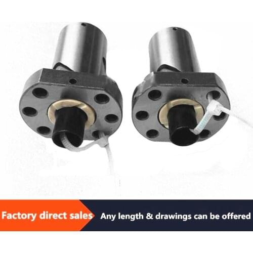 CNC parts 1 piece lumbar nut bearing installation mounting bracket bracket, ball screw aluminum alloy ball screw bolt set