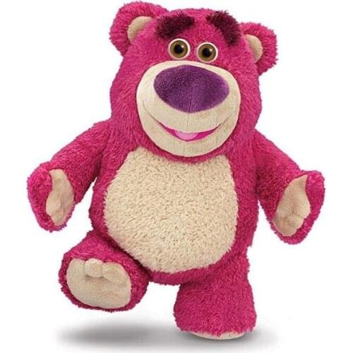 Toy Story 3 Collectors Edition 1:1 Lotso Stuffed Plush Toys Soft Kawaii Strawberry Bear Plush Dolls Gifts for Children Kids