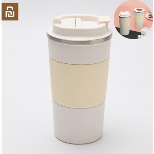 Youpin Coffee Cup Thermos Stainless Steel Thermo Cup Travel Portable Insulated Water Bottle Tea Mug Insulation Cold Preservation