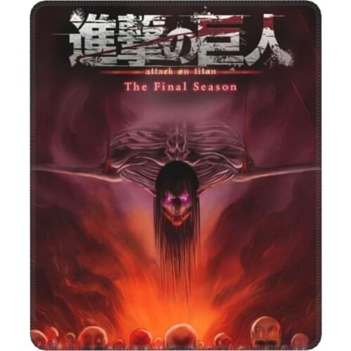 Attack On Titan The Final Season Mouse Pad Best Anime Shingeki no Kyojin Non-Slip Mat Pads Rubber PC Table Decoration Cover
