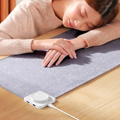 Waterproof Cotton Rotating Display Temperature Heating Mouse Pad Warm Table Mat Heating Office Desktop Oversized Warm Hand