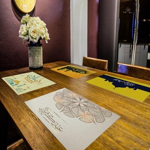 Modern Coasters Bowl Pad Handmade Muslim Ramadan Insulation Placemats Table Padding Cup Mats Kitchen Decoration Accessories