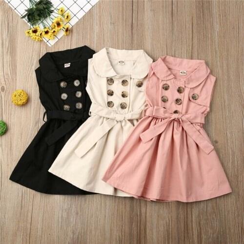 Fashion Toddler Baby Girls Sleeveless Tutu Belt Dress Princess Party Dresses Clothes
