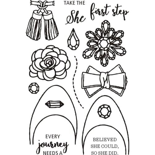 FIRST STEP Transparent Clear Silicone Stamp/Seal for DIY scrapbooking/photo album Decorative clear stamp