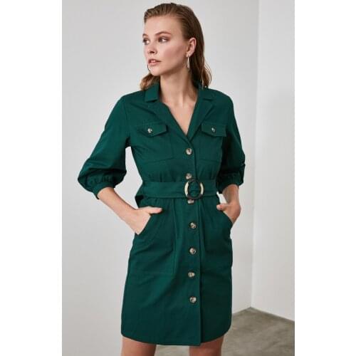 Trendyol Camel Arched Dress TWOAW20EL1156