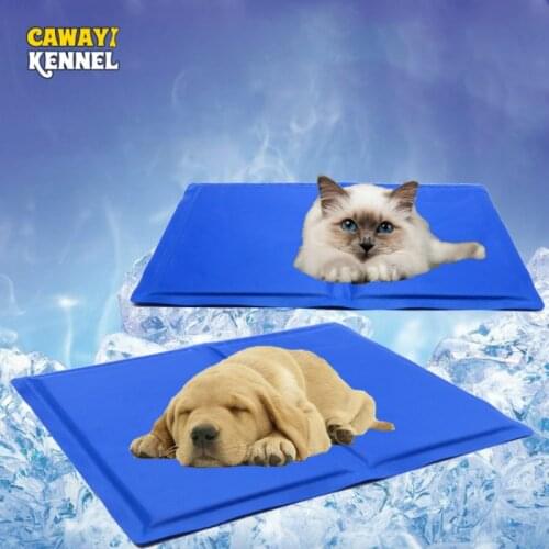 CAWAYI KENNEL Dog Cooling Mat Pet Ice Pad Teddy Mattress Pet Cool Mat Bed Cat Summer Keep Cool Pet Gel Cooling Dog Mat for Dogs