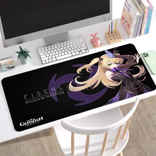 Genshin Impact Art Hot-selling Gamer Speed Mouse Retail Big Rubber Mouse Pad Size Is 30*90cm/30*70cm/40*90cm Top Quality Xxl