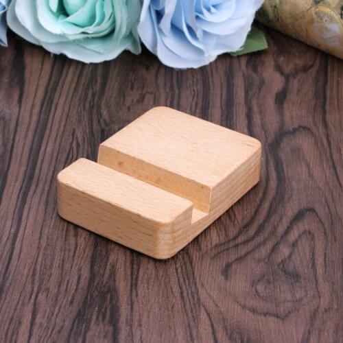 Portable Wood Mini Desk Cell Phone Stand Holder Dock For Smart phone iPhone iPad