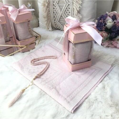 Luxury Prayer Rug Rosary Gift Set Baby Mawla Quality Islamic Prayer Dowry Set Muslim Gift Religious Muslim Prayer Prayer Beads