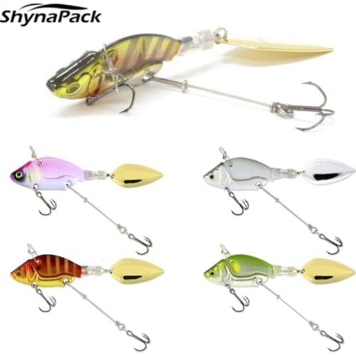 Fishing Lure Wobbles Rotating Metal Vib Vibration Bait for Pike Bass Carp Trout Swimbait Artificial Hard Bait Spinner Spoon Lure