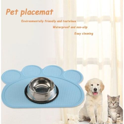 Pet Placemat Cat and Dog Supplies Waterproof Pad Feeding and Water Silicone Safety Bowl Pet Food Mat Dog Food Bowl