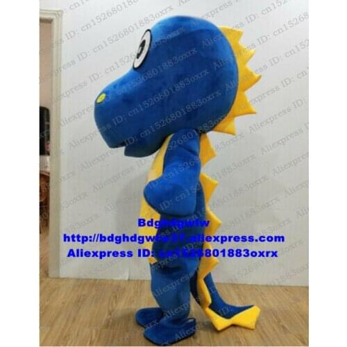 Blue Dinosaur Dino Tyrannosaurus Mascot Costume Adult Cartoon Character Outfit Suit Family Gifts Symbolic Ambassador zx2981