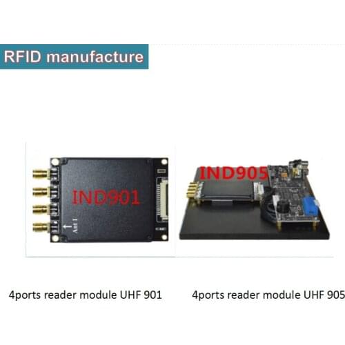 TCP/IP RS-232 uhf rfid epc gen2 4 ports impinj r2000 chip module reader 865-868Mhz for sports timing system personal management
