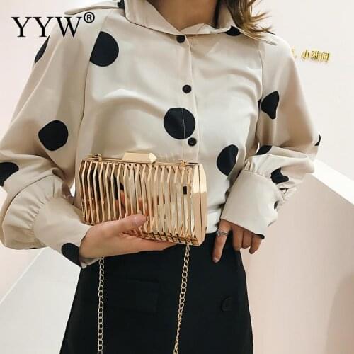 2021 Evening Bags Crossbody Female Clutch Luxury Designer Handbag Metal Hollow Evening Bags Purses Clutch Evening Bags Shoulders
