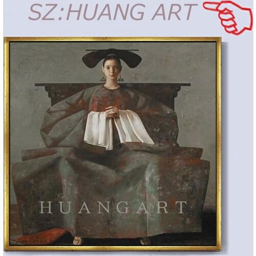 High quality Beautiful noble girl no Frame and With framed Oil Painting Canvas Palette pen On Canvas Picture Home Decoration