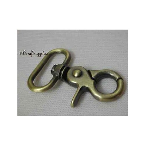 Lobster Clasps Clips Claw purse hooks Swivel snap hook anti bronze 38mm 6pcs J21