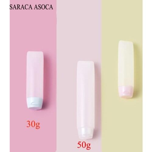 30ml 50ml PE Hose Facial Cleanser Squeeze Sub-Bottle Travel Cosmetic Lotion Empty Bottle Hotel Bath Bottle