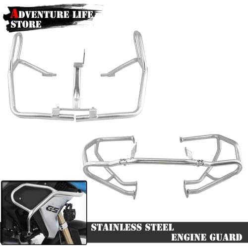 Motorcycle Bumper Engine Guard Highway Crash Bar Stainless Steel Frame Protector For BMW R1200GS R1200 GS R 1200 GS LC 2014-2020