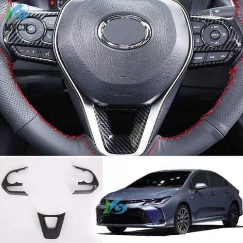 For Toyota Sedan Corolla E210 Prestige Altis 2019 2020 Car Steering Wheel Decoration Cover Trim Interior Accessories ABS