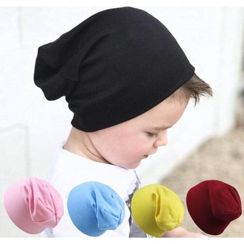Kids Hat Cap Candy Solid Colors Boys Girls Baby Hats Cotton Newborn Baby Hat Toddler Infant Caps New High Quality