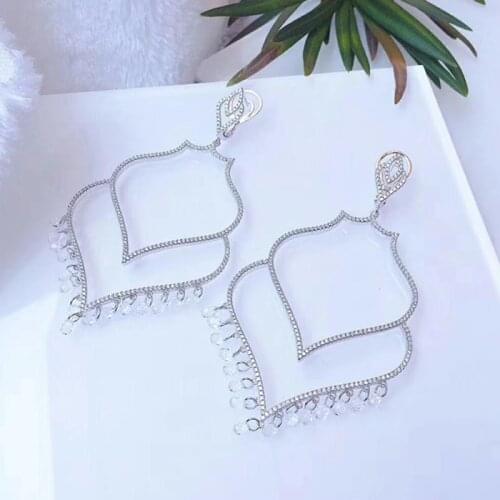 Designer Fashion 925 Sterling Silver Jewelry 3A Cubic Zirconia Party Earring