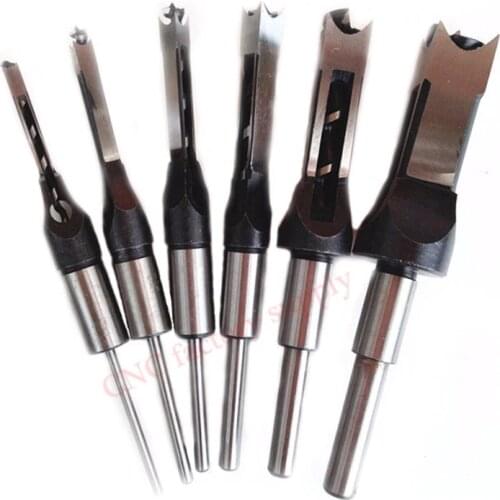 10mm/16mm Metric Square Hole Mortiser Drill Bit Mortising Chisel Woodworking Electric Drill Cutter Tool Mayitr 1/2' 3/8' 1/4