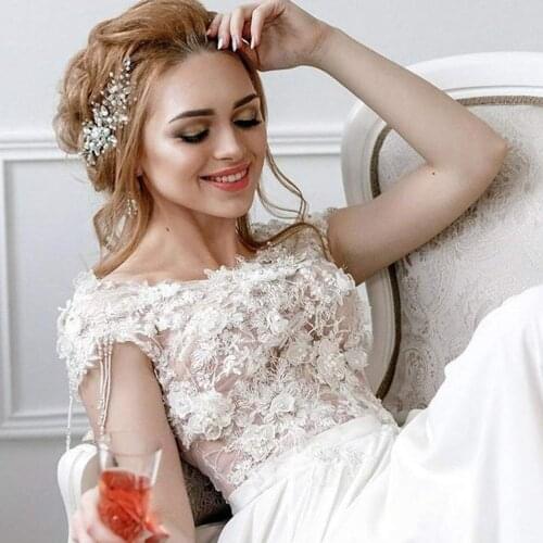 ZMHP84 Bride Headdress With Rhinestone Bridal Head Vine Bridal Headband Wedding Headpieces Hair Ornaments for Women