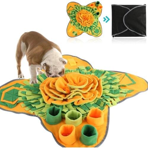 Interactive Puzzle Toys Foraging Skills Training Stress Release Pet Snuffle Mat for Dogs Fidget Toys