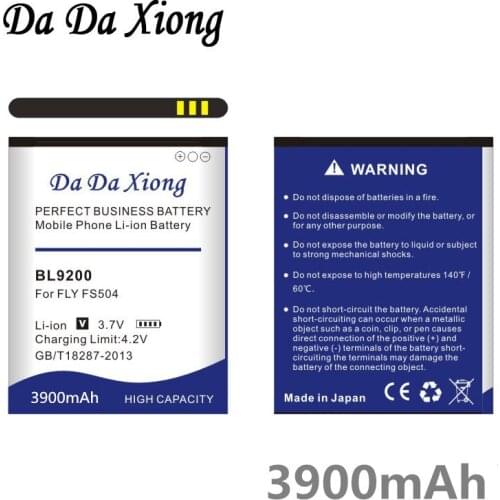 Da Da Xiong 3900mAh BL9200 Li-ion Phone Battery for FLY Cirrus 2 FS504 BL9200