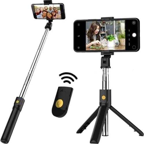 Multifunctional wireless bluetooth selfie stick remote shutter tripod mobile phone universal for iPhoneSamsung Oneplus Huawei