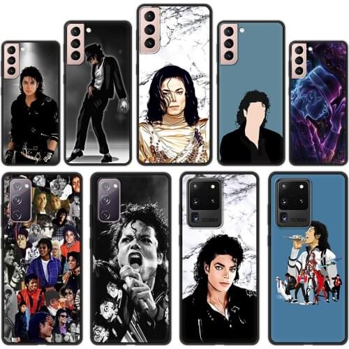 M-Michael J-Jackson Fashion Case For Samsung Galaxy S20 FE S21 Ultra S20 S10 S9 Plus S10E S8 Phone Case Luxury Soft Black Cover