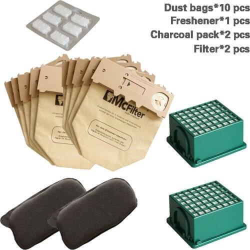 Multiple sets of Replaceable Hepa Filters Carbon Filters For VORWERK KOBOLD VK130 VK131 FP130 FP131 Vacuum Cleaner Spare Parts