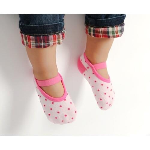 2Pairs Baby Socks Newborn Girls Cotton Anti-Slip Kids Floor Socks Toddler 0-3 Yeas