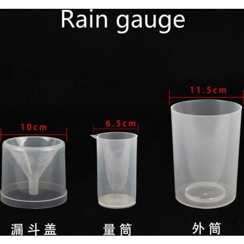 Rain gauge plastic rain tube primary school science teaching instrument childrens educational demonstration