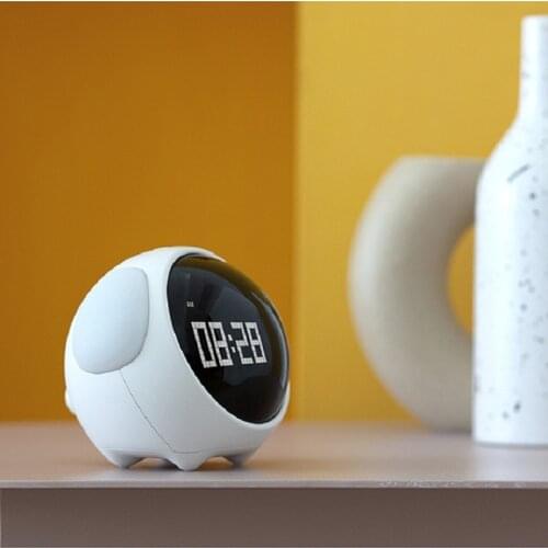 LED pixel alarm clock, smart luminous alarm clock, bedside digital small alarm clock