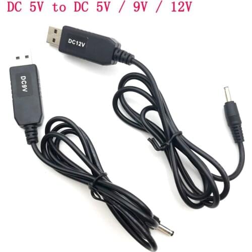 USB DC 5V to DC 9V 12V Step up Cable Module Converter USB TO DC 5.5*2.1MM MALE PLUG power CABLE 5.5X2.1 5.5X2.5 Booster wire