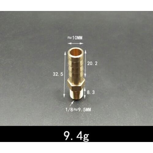 Thicken DN6 1/8" BSP Male x 10mm Hose Barb Tail Brass Coupling Joint Pipe Fitting Water Gas