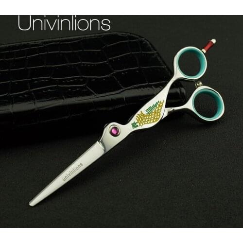 6" peacock professional hair scissors high quality haircut shears razor hairdressing barber scissors hairdresser tijeras ciseaux