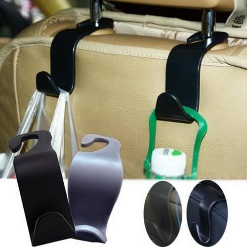 2020 1/2/4Pcs Universal Car Seat Back Hook Car Accessories Interior Portable Hanger Holder Storage for Car Bag Purse Cloth