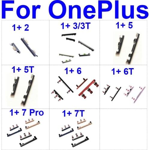 1 Set Volume +Power Button Side Key Flex Cable For Oneplus 2 3 3T 5 5T 6 6T 7 7T Pro Switch On Off Keypad Replacement Repair